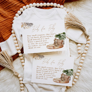 Boho Kinderzimmer Modernes Elegantes Babyduschbuch Begleitkarte