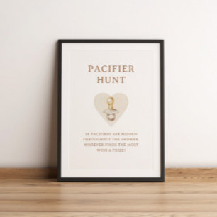 Boho-Kinderzimmer-Schick Baby Shower Schnuller-Suc Poster