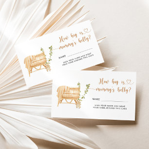 Boho Kinderzimmer, wie groß Mama's Bauchdeckkarte Begleitkarte