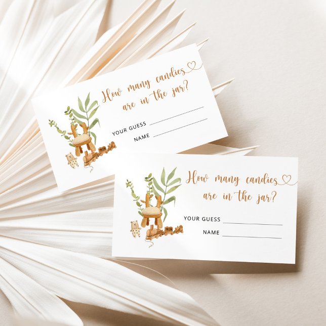 Boho Kinderzimmer wie viele Bonbons-Kapseln Begleitkarte (Von Creator hochgeladen)