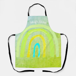 Boho Kitchen Rainbow 'Happiness is Homemade'  Schürze
