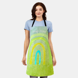 Boho Kitchen Regenbogen 'Glück wird Zuhause gemach Schürze
