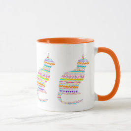 Boho Kitty-Tasse durch Megaflora Tasse