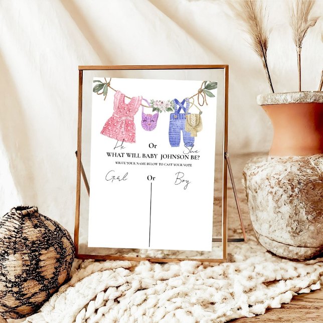 Boho kleidet sich, was Baby unterschreiben wird. Poster (Von Creator hochgeladen)