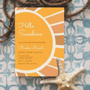 Boho Kleiner Sonnenschein Baby Shower Einladung
