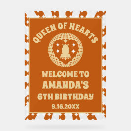 Boho Königin des Herzens Geburtstag Willkommen Acrylschild