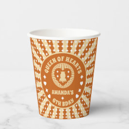 Boho Königin des Herzens Geburtstagsparty Pappbecher