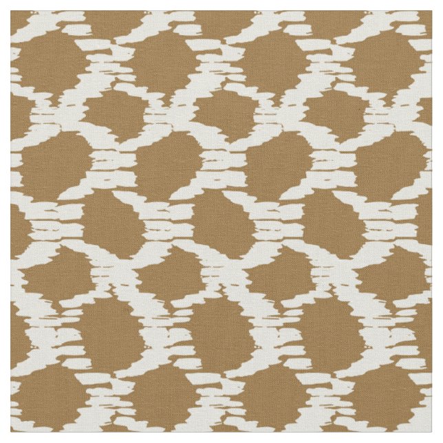 Boho-Kreise Erdtöne zeitgenössischer Minimalismus Stoff (Nahaufnahme)