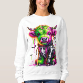 Boho Kuh Halloween Sweatshirt