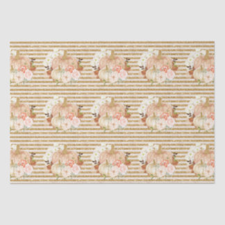 Boho Kürbis-Blume Glitzer Seidenpapier