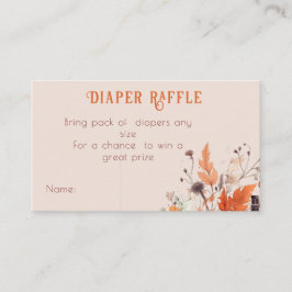 Boho Kürbis Fall Baby Dusche Begleitkarte