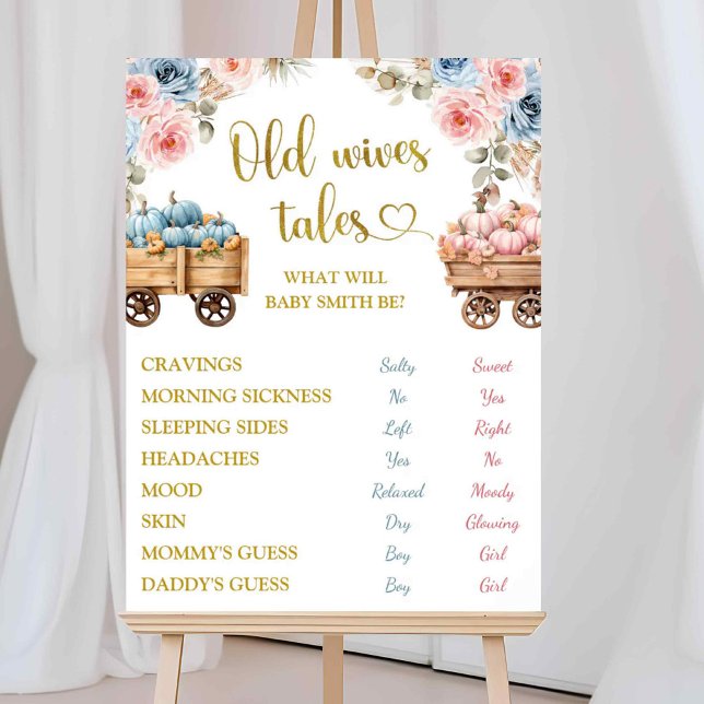 Boho-Kürbis-Pampasgras-Er-oder-Sie-Geschlechtsenth Poster (Von Creator hochgeladen)