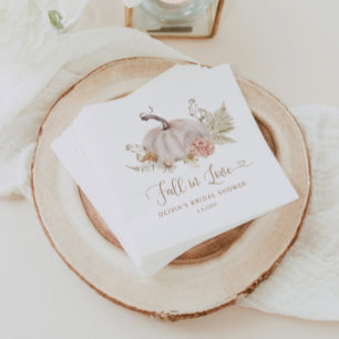 Boho-Kürbis verliebt sich Serviette