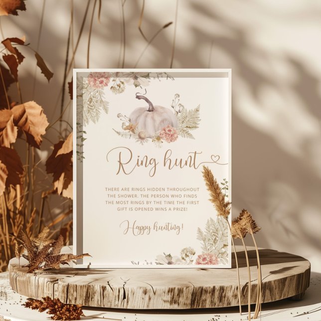 Boho Kürbisring Jagd Brautparty Poster (Von Creator hochgeladen)