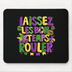 Boho Laissez Les Bon Temps Rouler Mardi Gras 2026  Mousepad