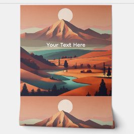 Boho landscape tapete