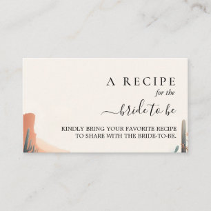 Boho Leaf Wüste Cacti Sukkulentes Brautparty Begleitkarte