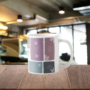 Boho-Lehrergeschenk mit Affirmationen und Scrapboo Kaffeetasse