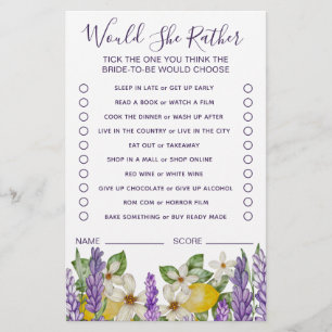 Boho Lemons & Lavender würde sie eher spielen Flyer