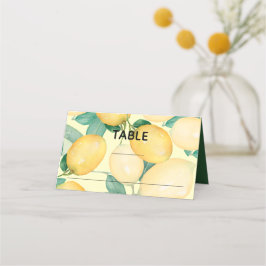 Boho Lemons und Greenerity Wedding Placecards Platzkarte