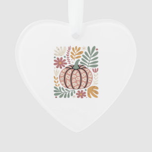 Boho Leopard Kürbis Herbst � Retro Herbst Floral H Ornament