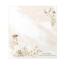 Boho Leopard | Lady Floral Brautparty Gevor Notizblock