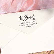 Boho Letting Familienname & Rücksendeadresse