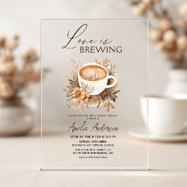 Boho Liebe bricht Brautparty Acryleinladungen