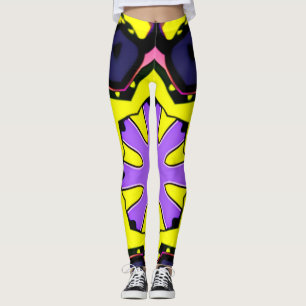 Boho lila, blau, rosa Design. Erstellen einer Anwe Leggings