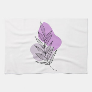 Boho lila Blüte Geschirrtuch