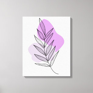 Boho lila Blüte Leinwanddruck