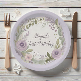 Boho Lila Floral Paper Teller