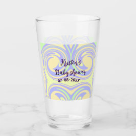 Boho lila grüne Babydusche Marmor rustikal, modern Glas