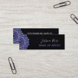 Boho Lila Mandala bilde Künstler aus Mini Visitenkarte