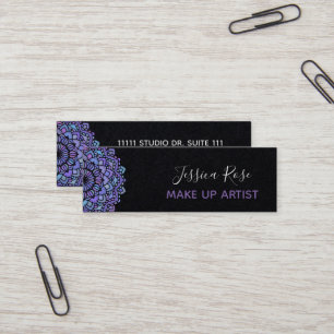 Boho Lila Mandala bilde Künstler aus Mini Visitenkarte