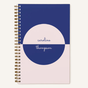 Boho Lila Pink Form & Name Notizbuch