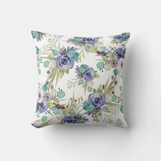 Boho Lila und grün Kissen
