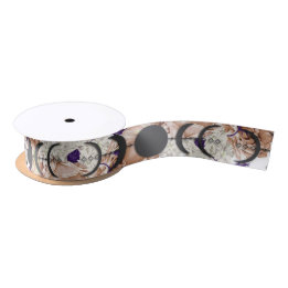 Boho Lila Wiccan Handfastmoon Phase Satinband