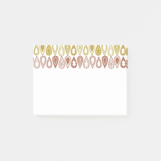 Boho Lines Post-it Klebezettel (Vorderseite)
