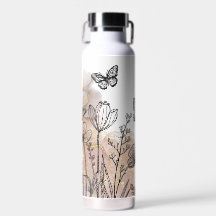 Boho-Linienkunst-Blumen