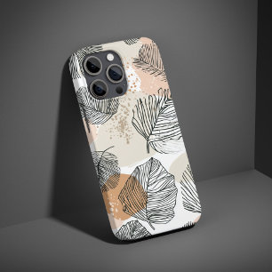 Boho-Linienkunst Florale Ästhetik Pflanze Minimali iPhone 16 Hülle