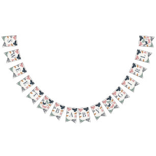 Boho Little Butterfly Baby Duschdekor Wimpelkette