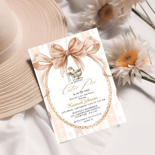 Boho Little Cutie Pie Thanksgiving-Baby-Party Einladung