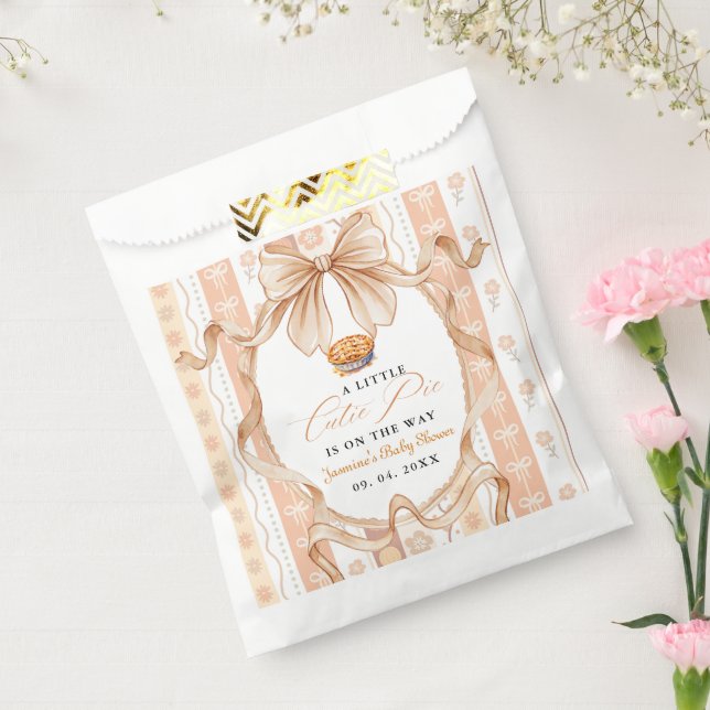 Boho Little Cutie Pie Thanksgiving Baby Shower Geschenktütchen (Versiegelt)