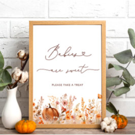Boho Little Pumpkin Fall Babies sind süß Poster