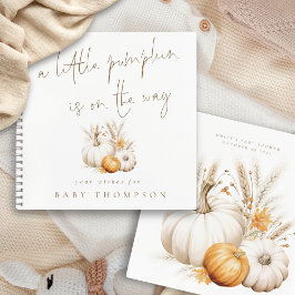 Boho Little Pumpkin on Way Baby Guest Book Notizbuch