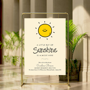 Boho Little Ray of Sunshine Baby Dusche Poster