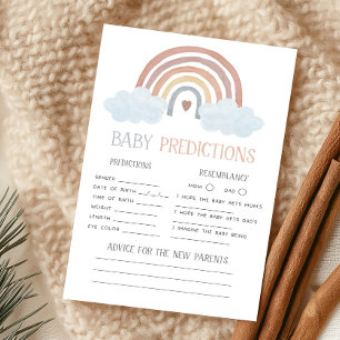 Boho Little Ray of Sunshine Baby Vorhersage Spiel