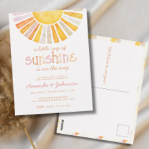 Boho Little Ray of Sunshine Babyparty