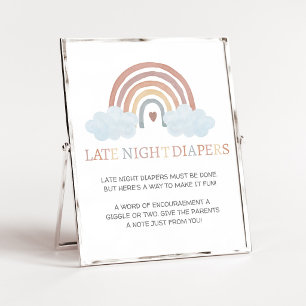 Boho Little Ray of Sunshine Late Night Windel-Schi Poster